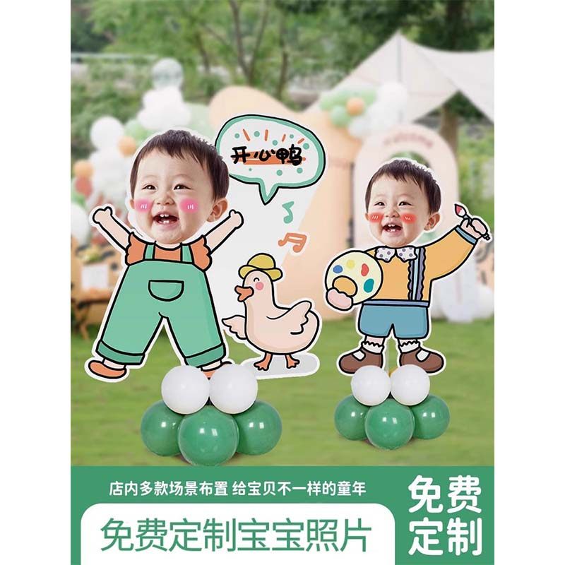 百日宴布置迎宾牌宝宝周岁生日装饰气球KT板定制满月大头人形立牌,节庆用品/礼品,装扮布置套餐,淘宝优惠券,粉丝福利购,淘宝优惠卷