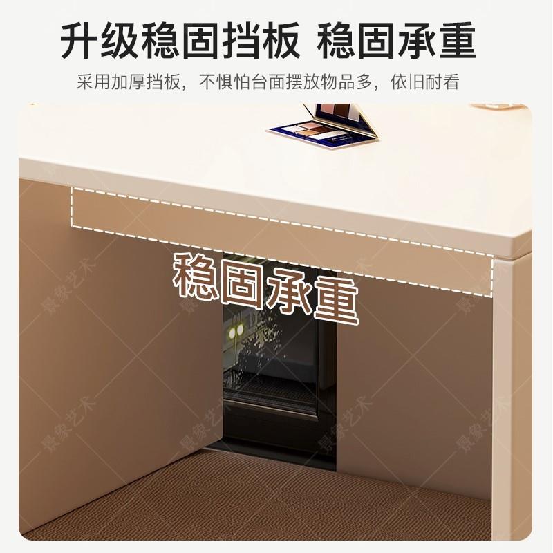 飘窗梳妆台少女卧室现代简约小型网红ins风坐地化妆桌子榻榻米
