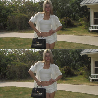 Audwyn亚麻手工卷袖短袖