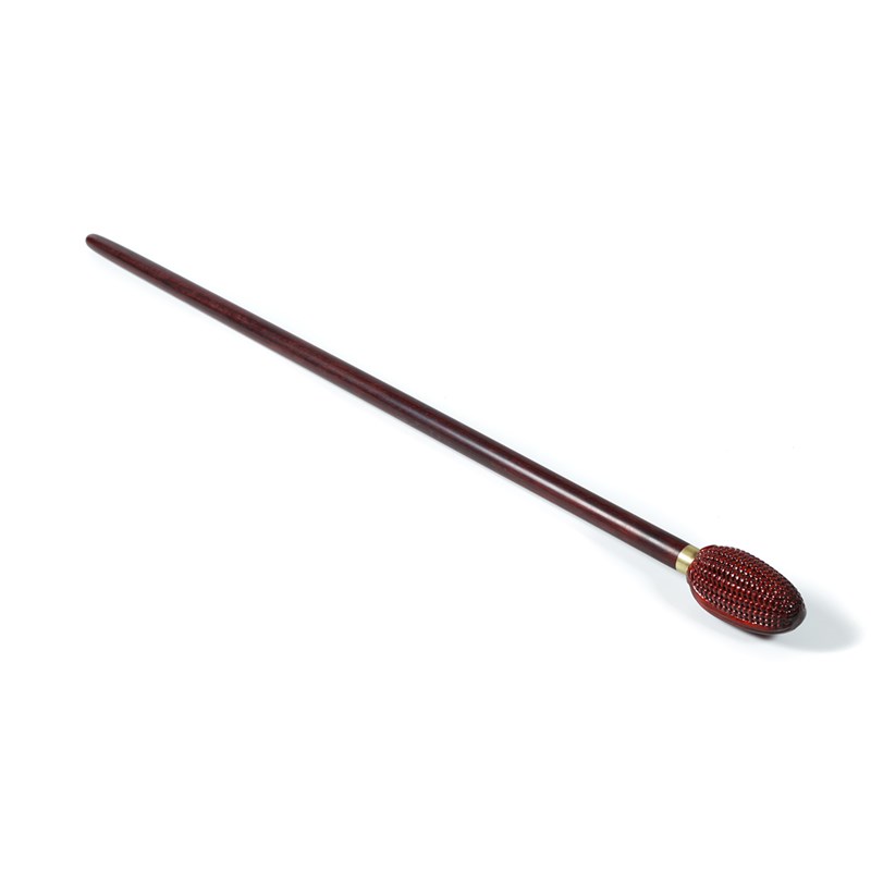 金玉满堂紫檀玉米盘玩教棍指挥棒实木加长戒尺木棍创意教鞭短棍子