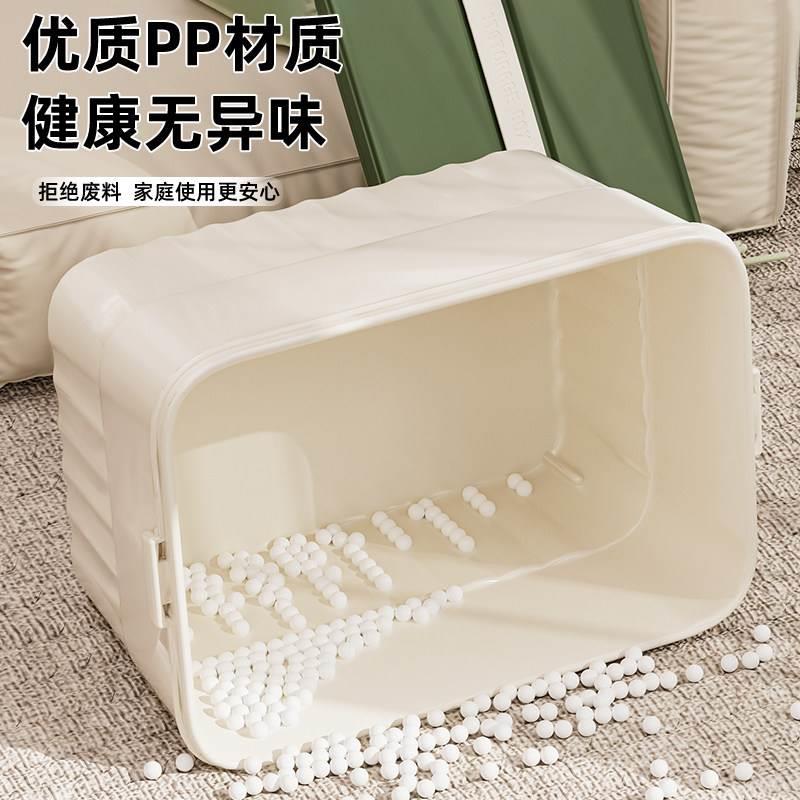 桌面收纳盒带盖小杂物长方形塑料整理盒子扁平迷你小型密封储物箱图片