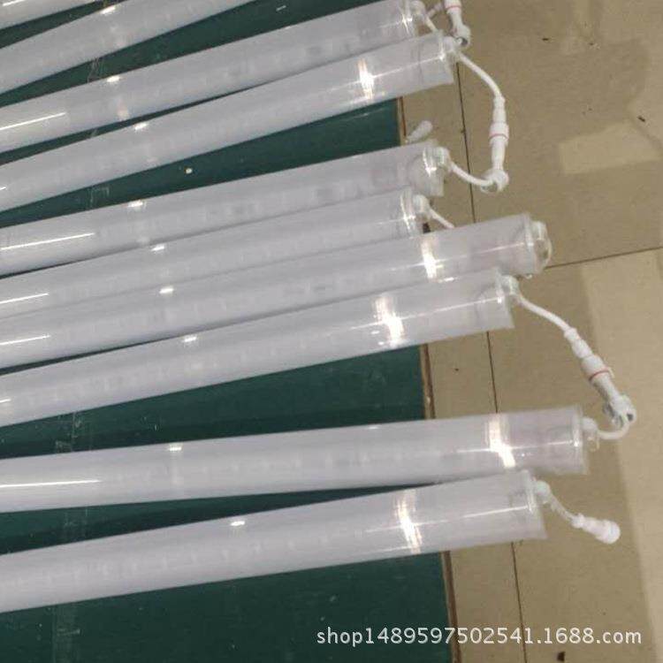 60号LED贴片数码管护栏管轮廓内控七彩跑马灯户外防水霓虹灯220V