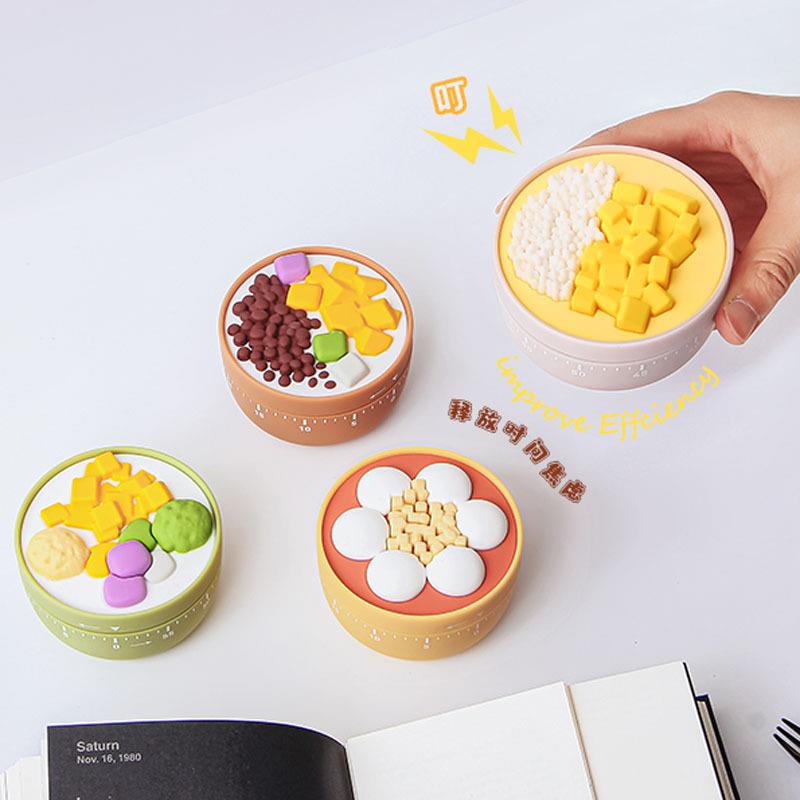 新品糖水铺创意机械倒时器学生儿童学习效率提醒器厨房烘焙计时器