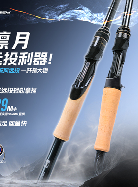 飞森凛月远投路亚竿碳素抛杆直柄枪柄路亚鱼竿钓竿翘嘴鳜鱼渔具