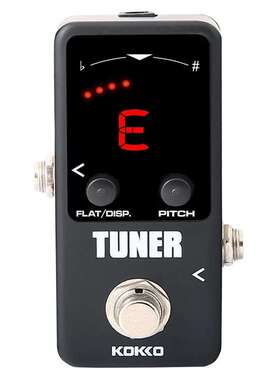 电吉他单块KOKKO TUNER MINI脚踏校音器FTN2 十二平均律校音器