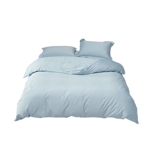 长绒棉全棉三件套90x190cm床笠款学生宿舍纯棉被套床罩80x190x120