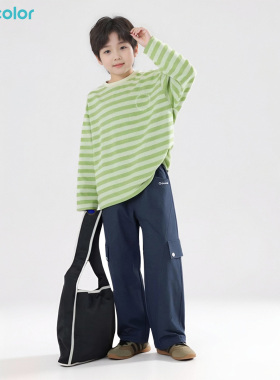 马卡乐春季儿童裤子童装裤子休闲长裤户外风耐磨直筒裤多口袋