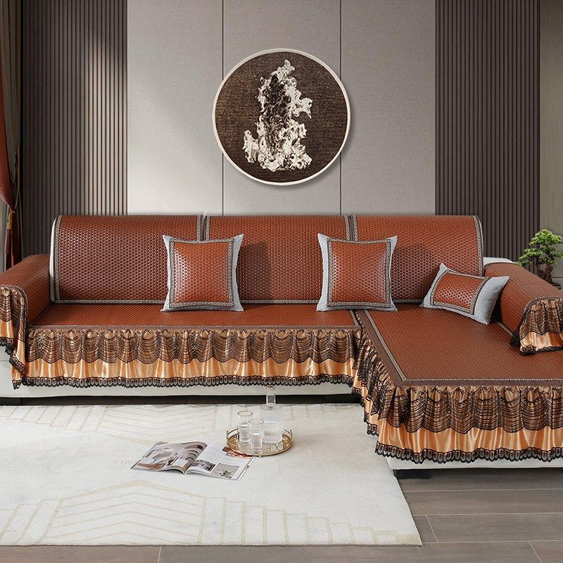 沙发凉席坐垫夏天防滑藤席沙发垫子夏季三座贵妃沙发套罩2025新款,居家布艺,沙发垫,淘宝优惠券,粉丝福利购,淘宝优惠卷