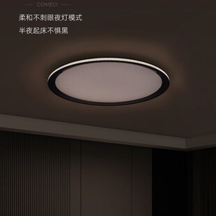 护眼超薄吸顶灯儿童房卧室全光谱书房米家智能现代简约圆形