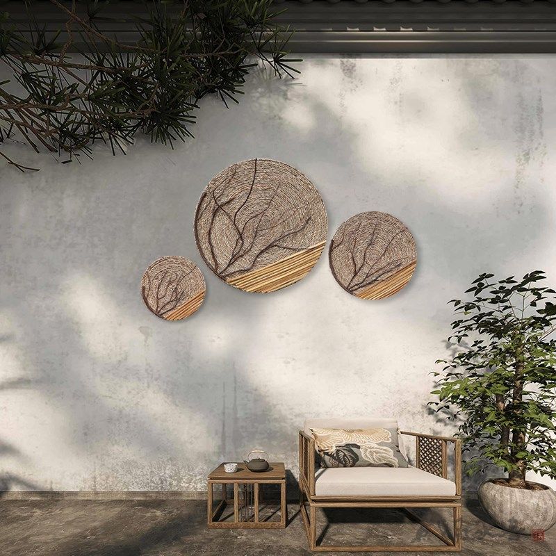 村山秋月东南亚干枝干花藤编绳复古怀旧家居民宿装饰墙饰壁饰挂件,家居饰品,壁饰,淘宝优惠券,粉丝福利购,淘宝优惠卷