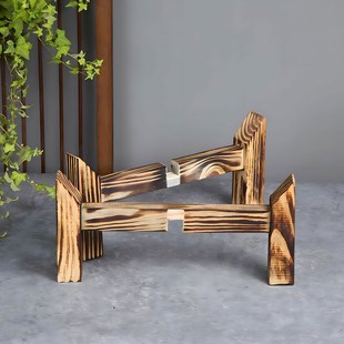 陶瓷缸专用底座家居花盆支架十字支撑底盘金鱼缸盆栽花架阳台日用