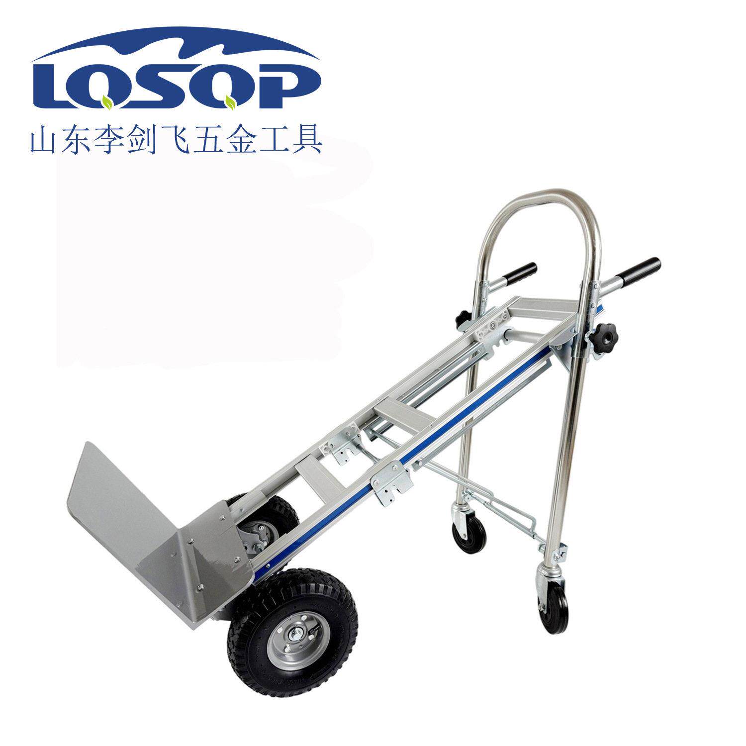 铝合金手推工具车可折叠多功能搬运仓货车物流家用行李车