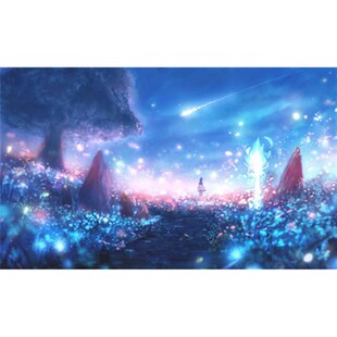 动漫风景二次元海报墙贴学生宿舍卧室墙纸超大唯美壁画贴纸定制