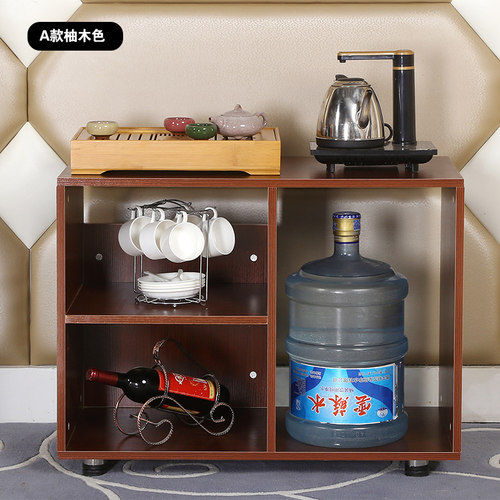 简约移动泡茶桌功夫小茶几客厅茶水柜沙发边柜角几阳台大水桶储物