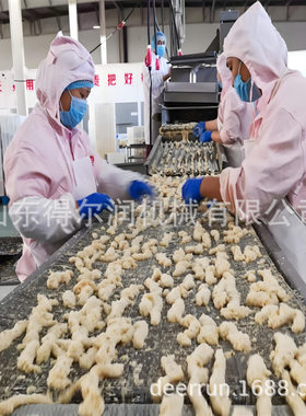 新式小酥肉油炸流水线 手工小酥肉预炸机 不回卷肉 出成率高