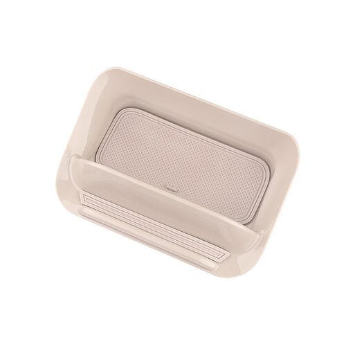 适用于比亚迪海豚屏幕下方多功能储物盒汽车手机支架改装收纳盒