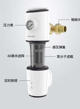 世韩CW-Q2000前置过滤器家用全屋净水反冲洗过滤器中央净水器