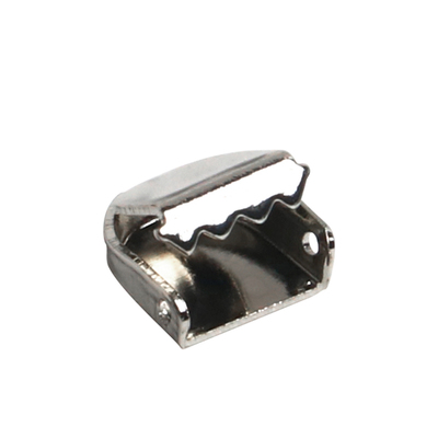 金属扁头复古皮绳夹片夹扣舌头夹包线夹片马仔扣扁带扁线夹尾夹扣