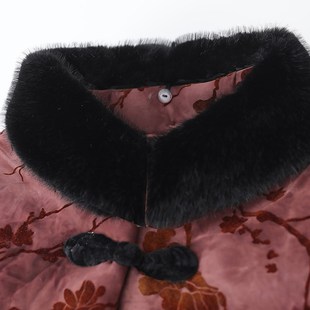 中老年人冬装女棉衣奶奶加绒加厚外套妈妈款棉服冬季老人太太衣服