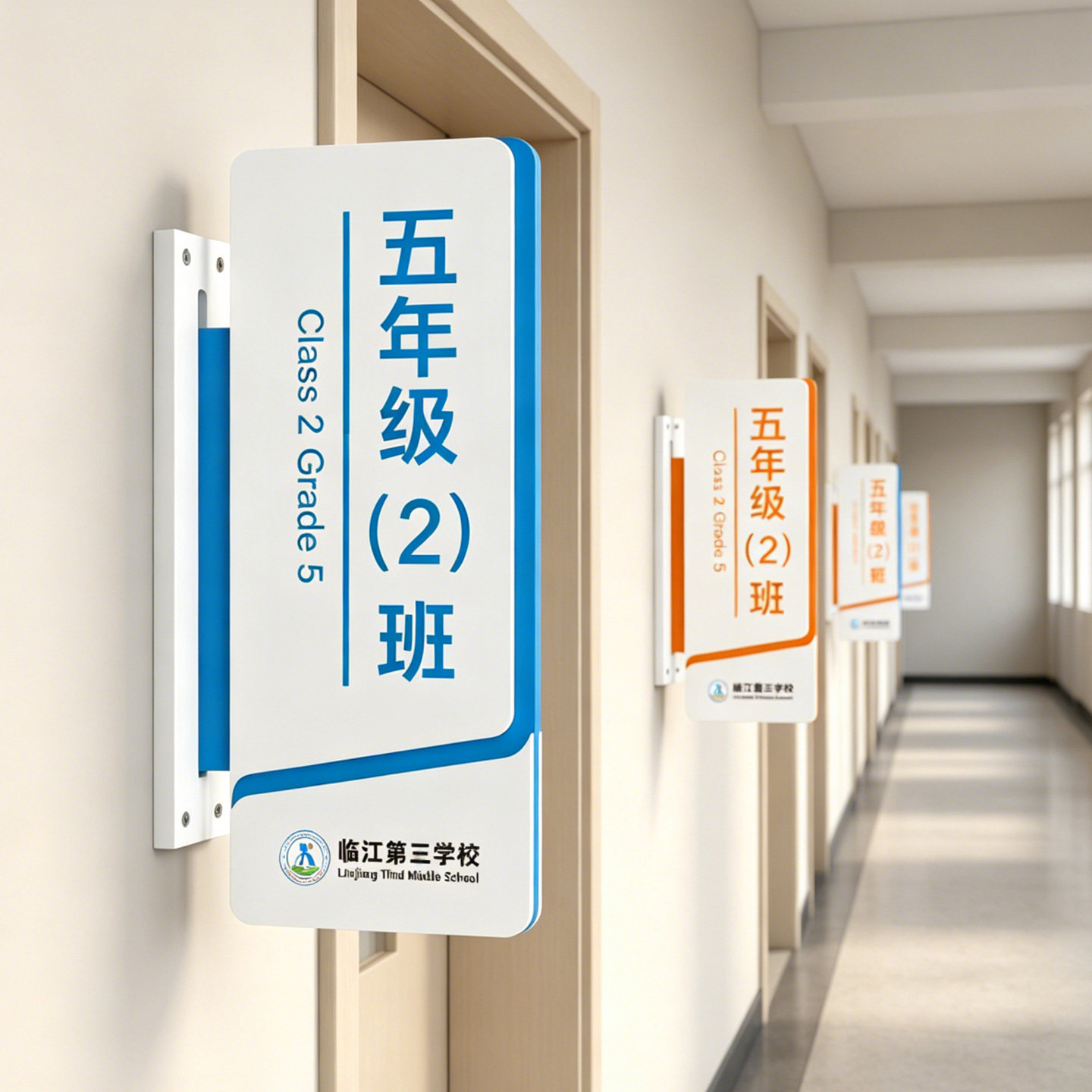 高档亚克力学校教室班级门牌定制