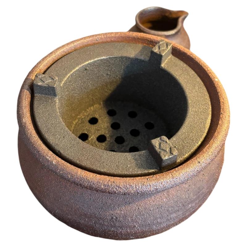 围炉煮茶器具全套烧烤炉家用烤火炉套装木炭炉子围聚泥炉铸铁炉心图片