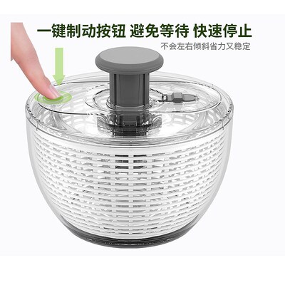 整理师推荐蔬菜脱水器洗菜盆沥水篮甩干果蔬甩水洗水果沙拉沥水器
