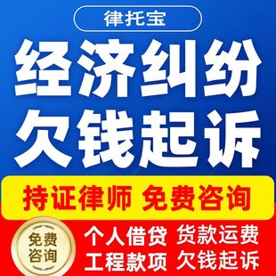 欠钱不还网上立案律师咨询代理代写起诉状民间个人借贷法律咨询