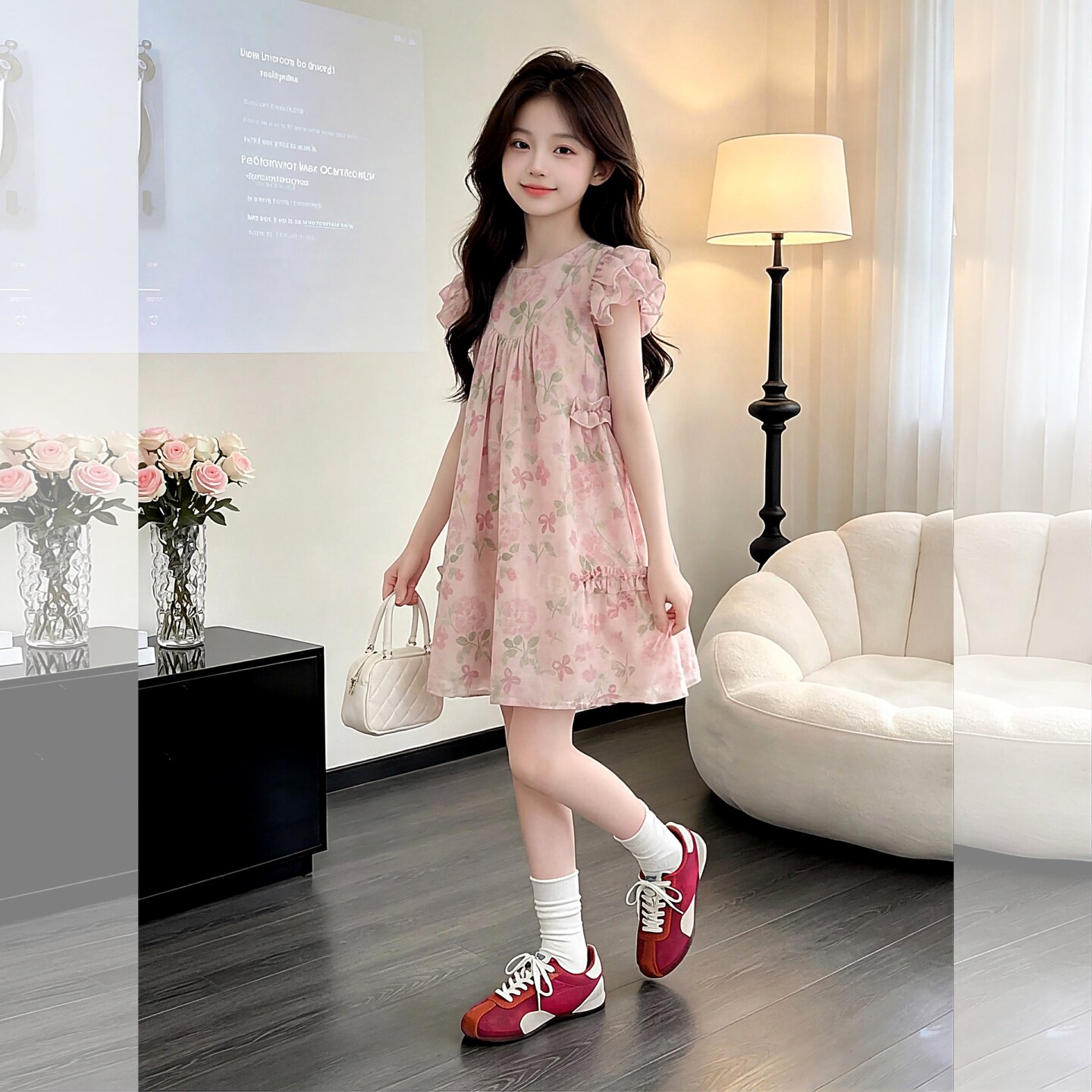 女童连衣裙夏季2026新款儿童碎花裙独特漂亮裙子女大童绝美公主裙