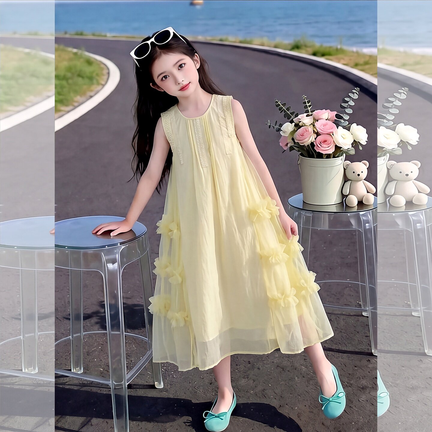 女童连衣裙夏季2026新款女孩巨好