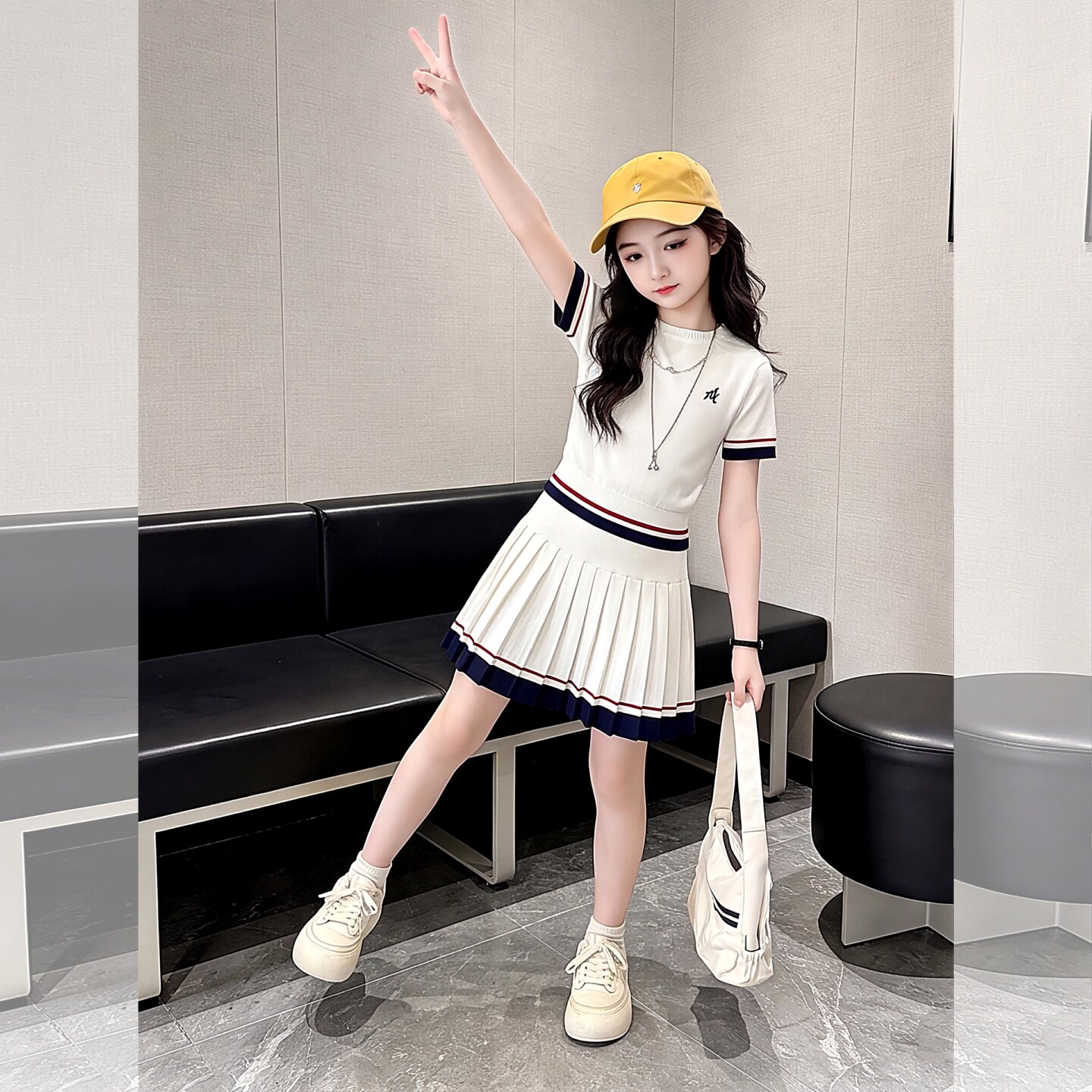 女童夏季套装2026新款小女孩儿童