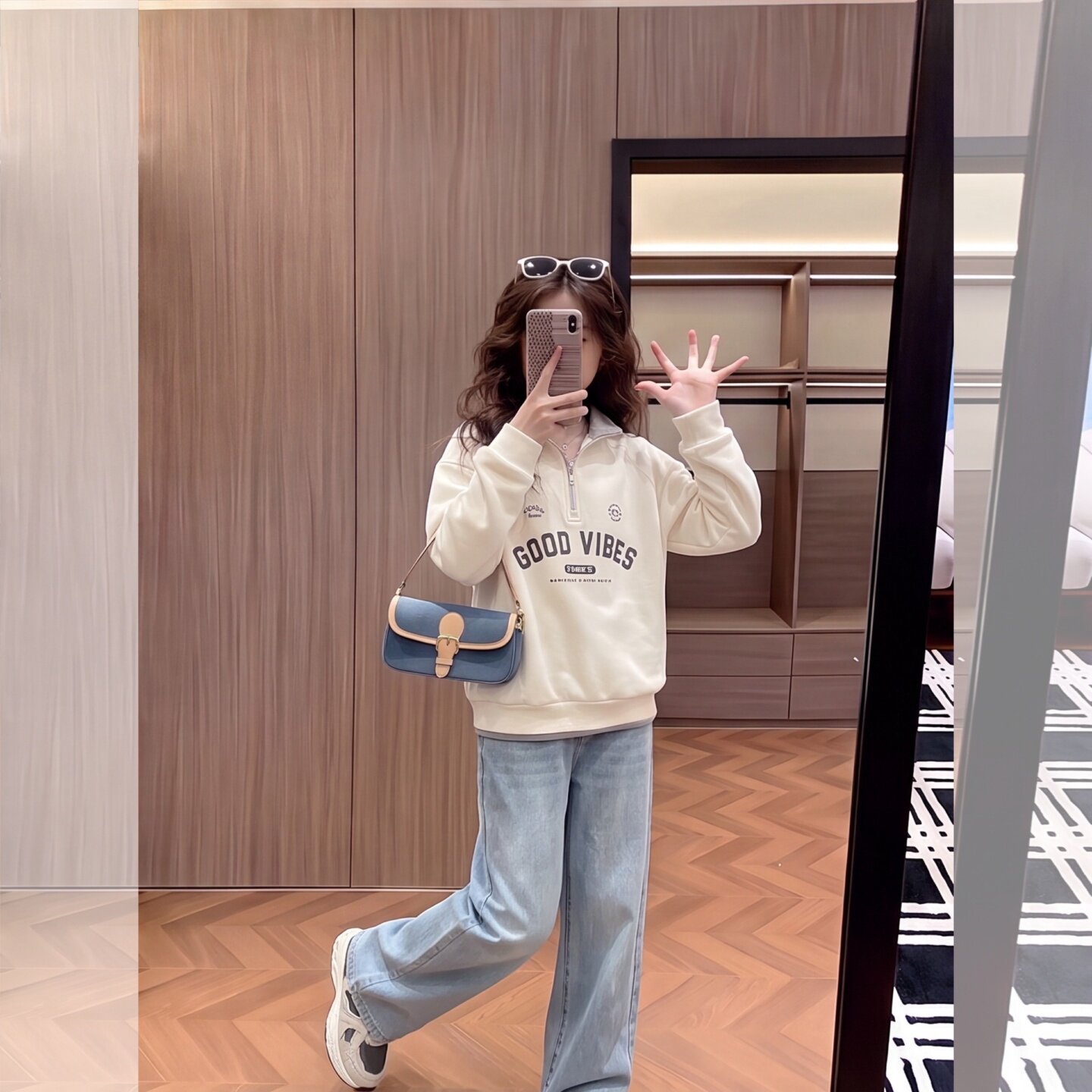 女童卫衣牛仔套装2026秋季新款女