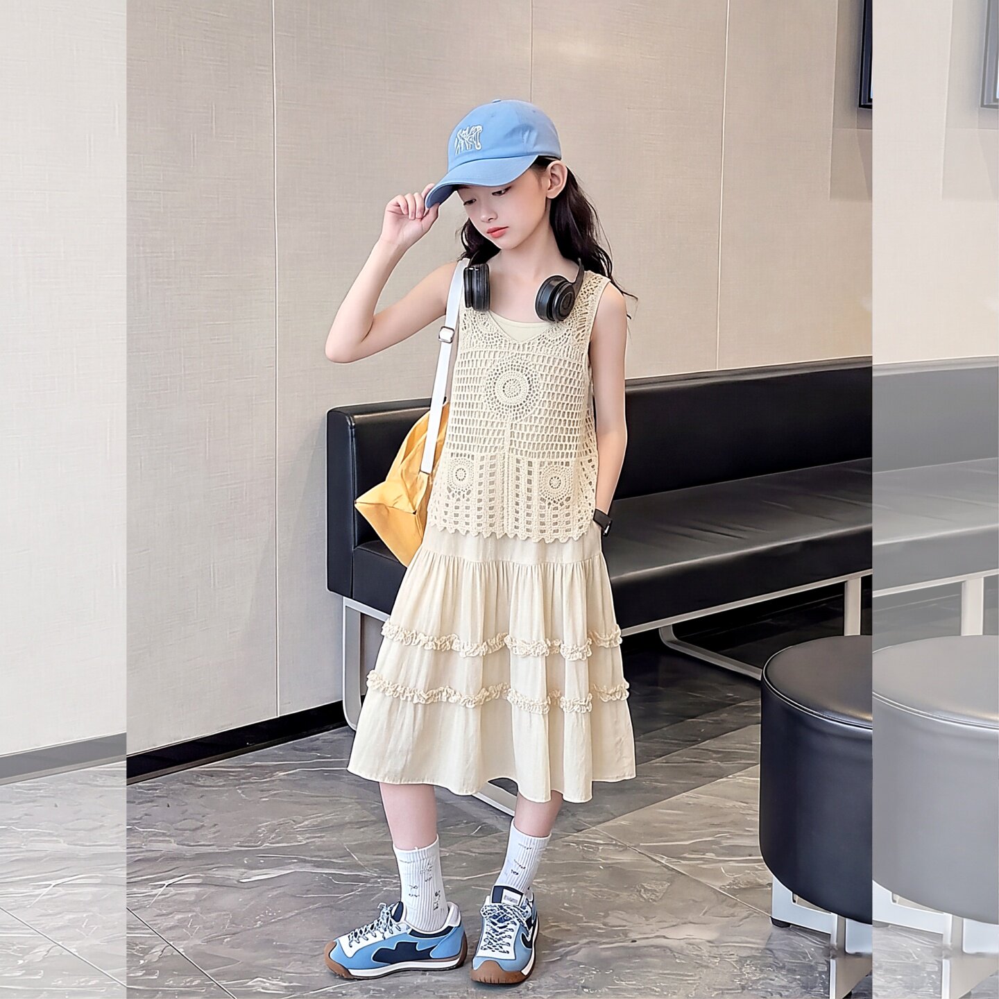 女童夏套装2026新款女大童洋气女