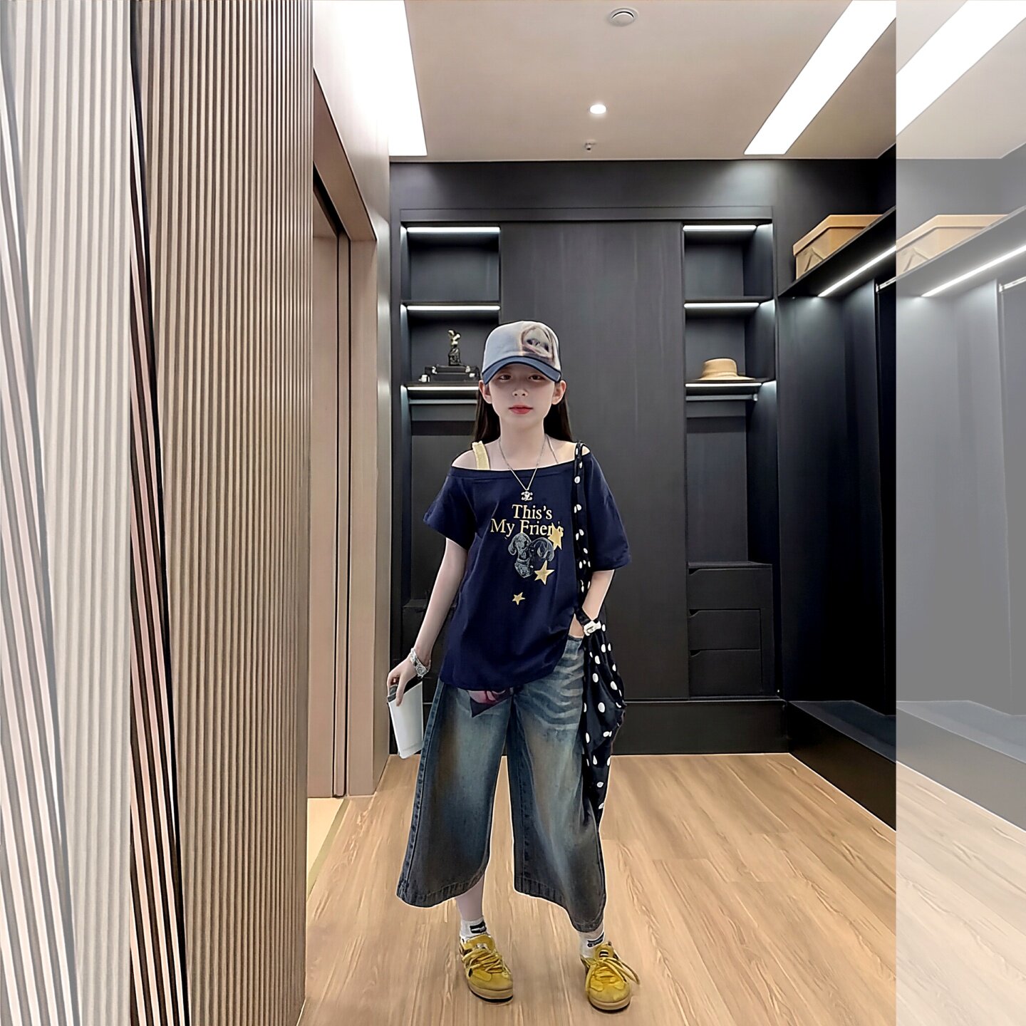 女童短袖T恤套装2026新款韩版洋8