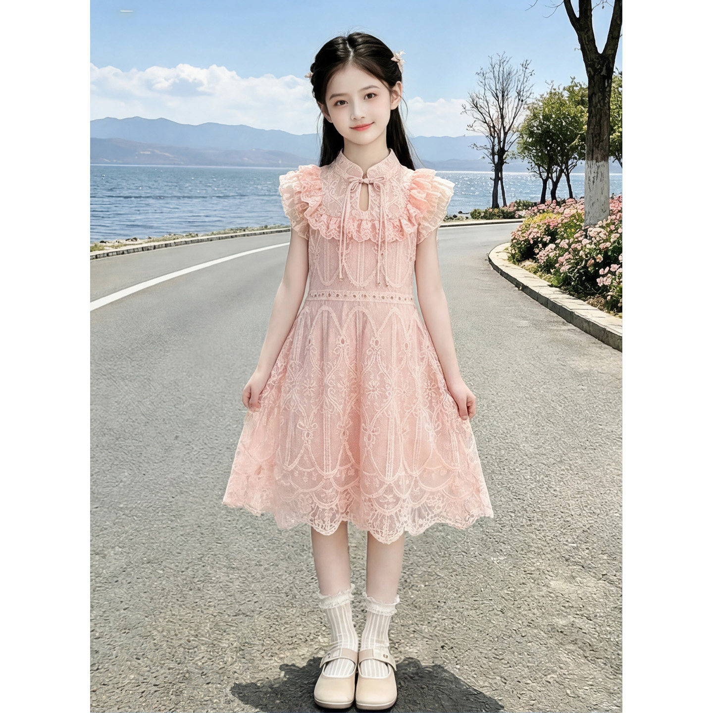 女童连衣裙夏季2026新款儿童甜美