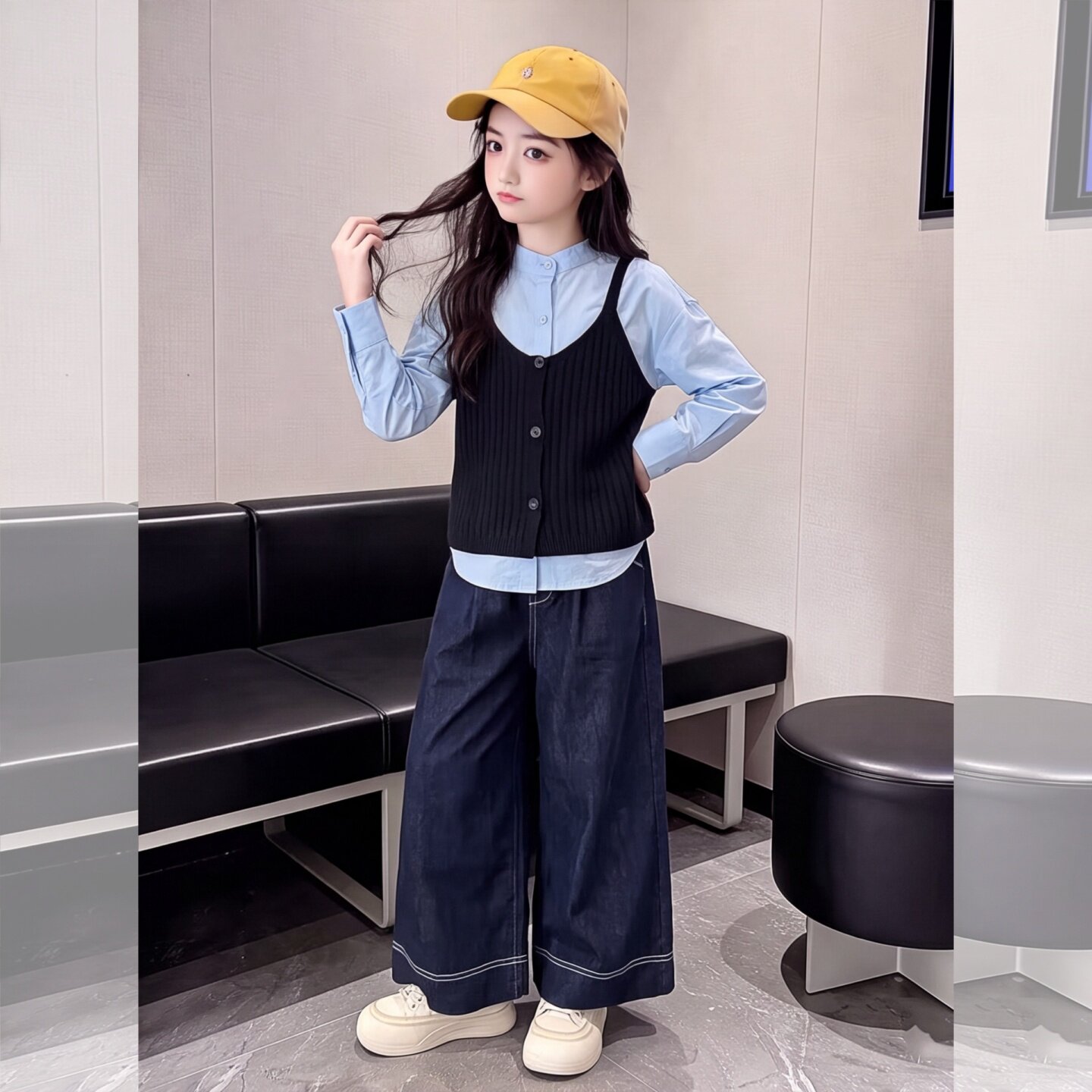 女童学院风套装2026新款韩版儿童