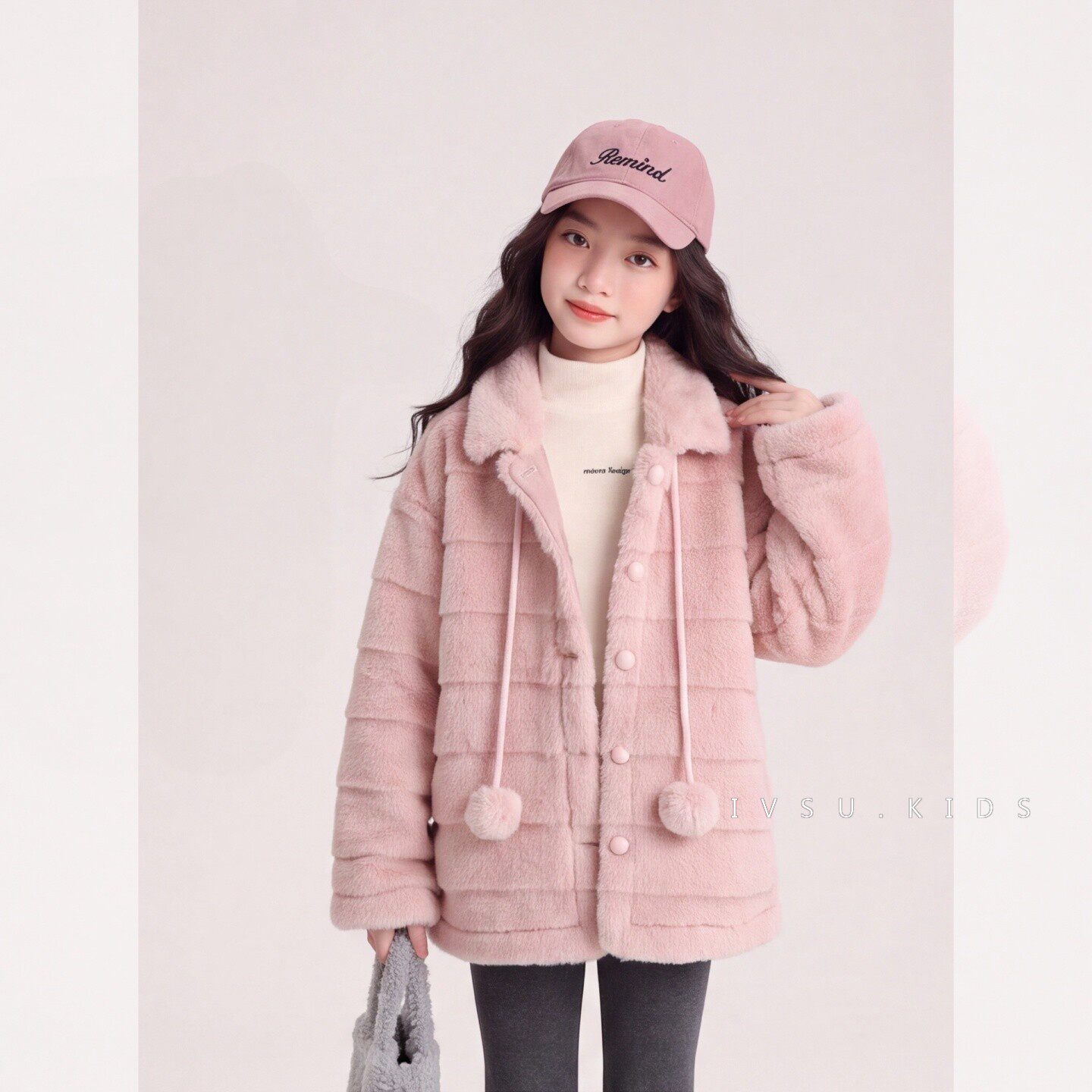 女童毛毛衣外套秋冬款2026新款潮