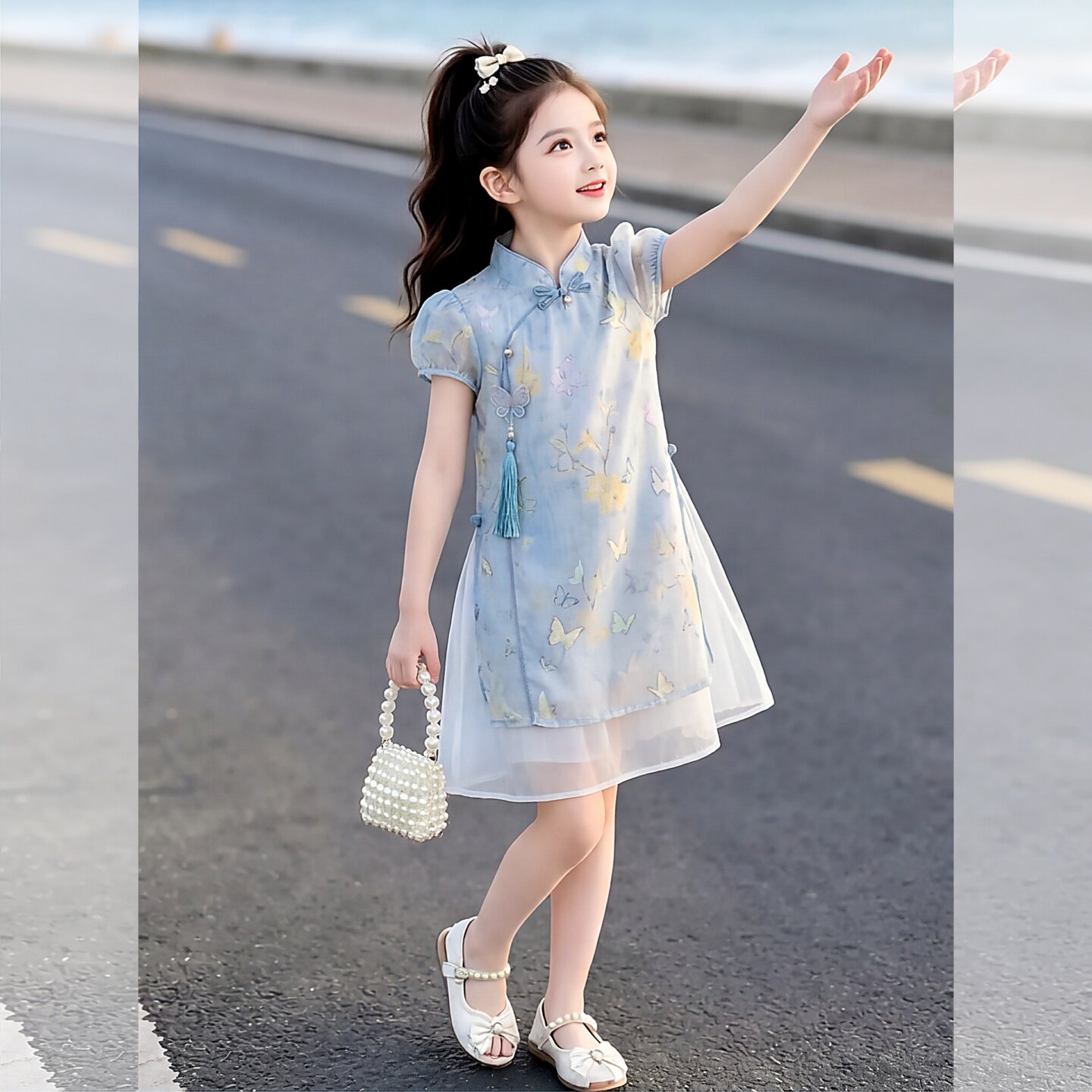 女童汉服连衣裙夏装2026新款儿童裙子超好看夏季小女孩国风旗袍裙