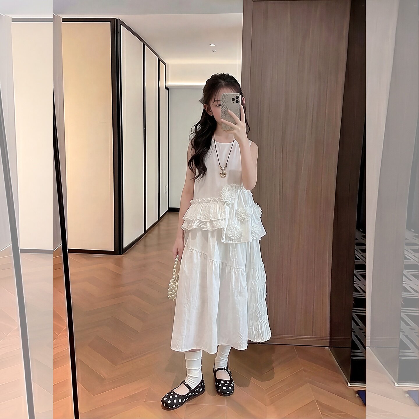 女童夏套装大童女孩网红洋气不规