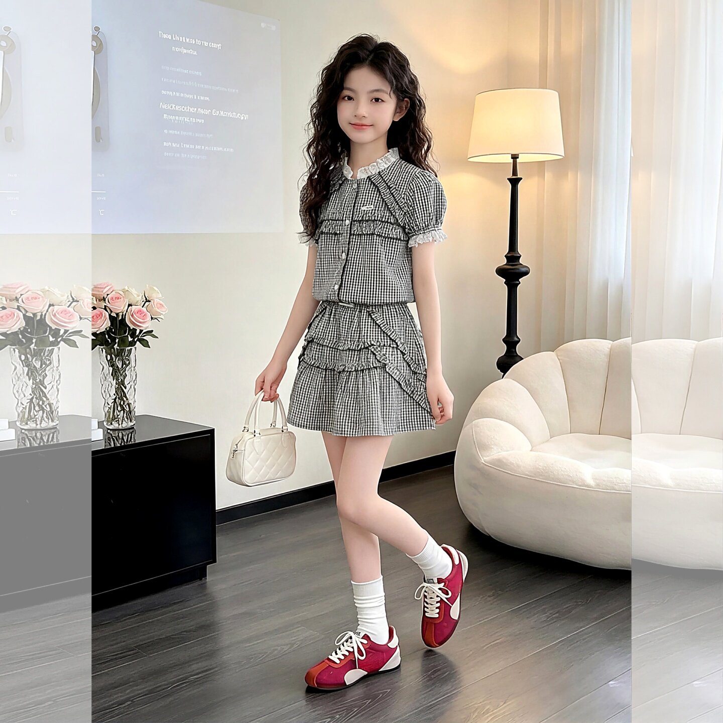 女童套装夏季2026新款中大儿童女