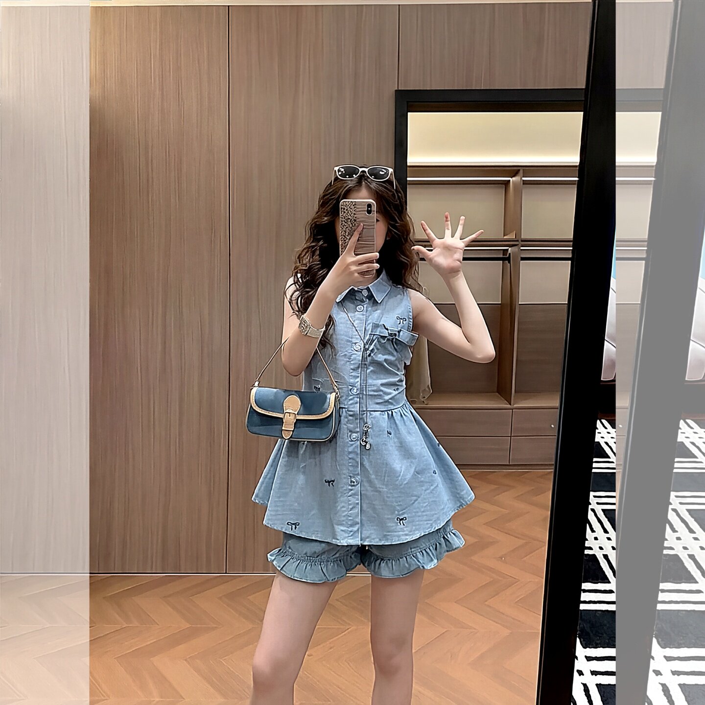 女式大童夏季连衣裙女童独特漂亮