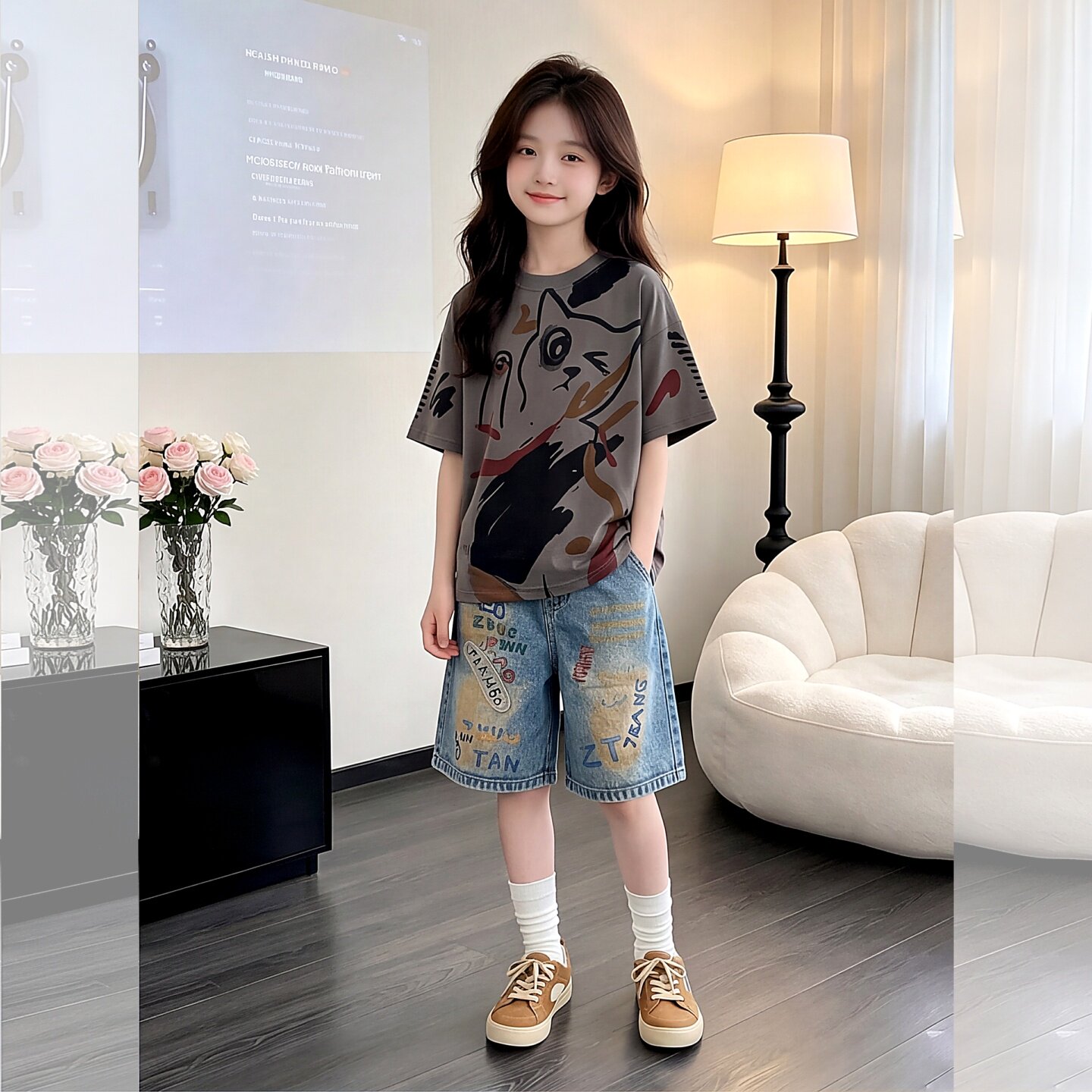女童夏装套装2026新款洋气中大童