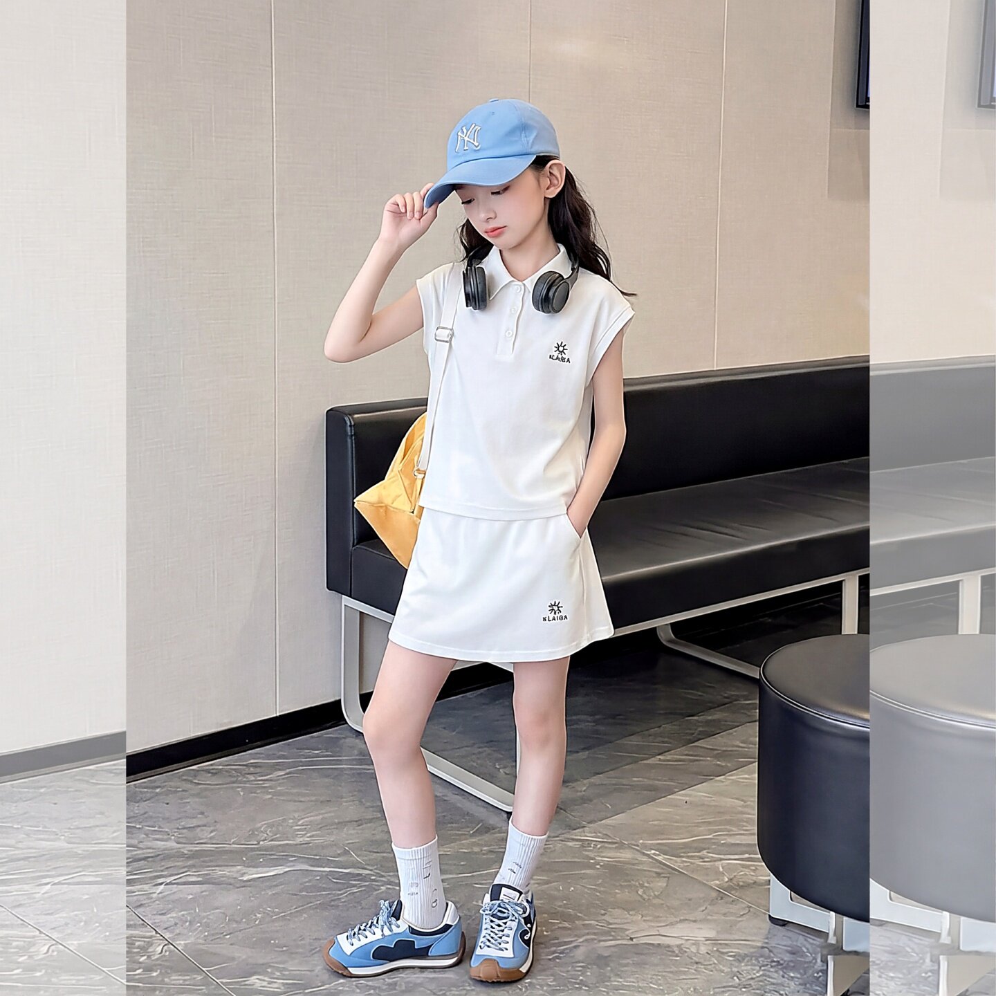 女童套装2026夏季新款时尚简约女