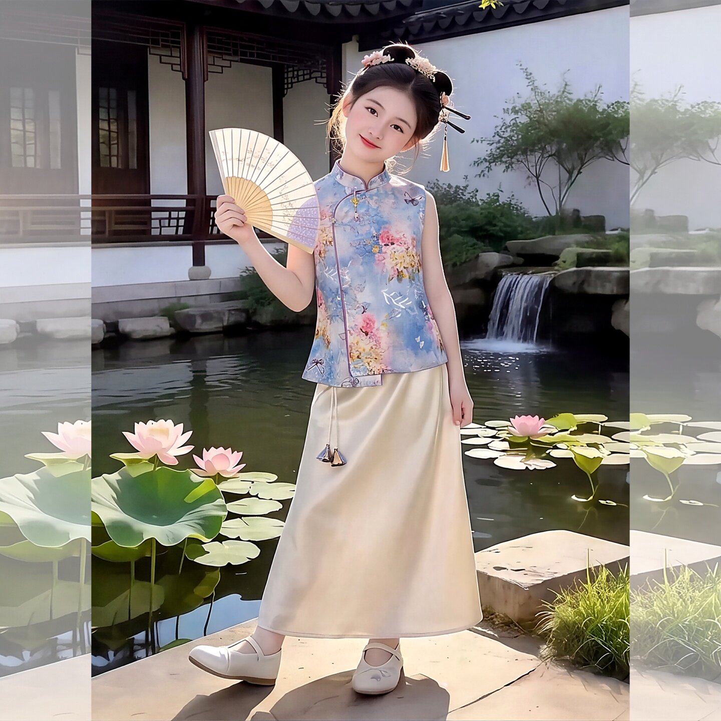 女童国风套装夏装2026新款洋气古
