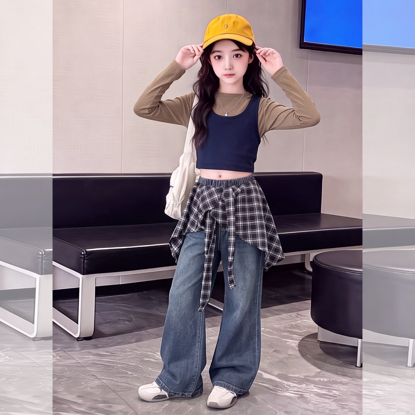 女童牛仔裤2026新款秋季装洋气童