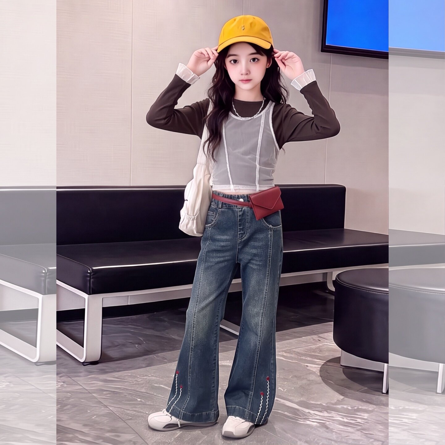 女童裤子秋季外穿洋气2026新款中