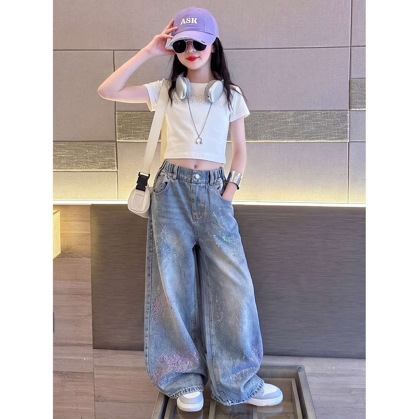 女童套装2026夏季新款美式两件套