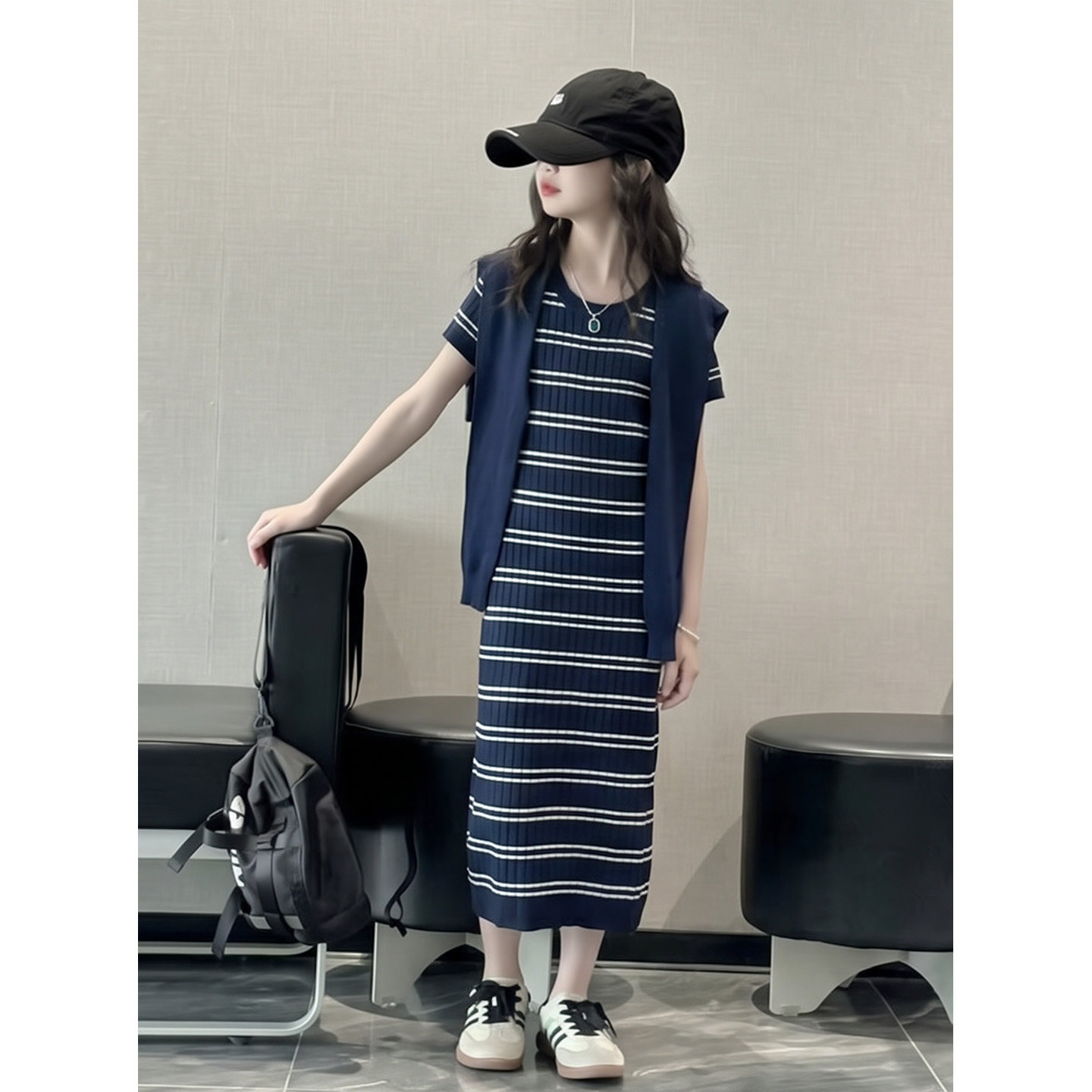 女童披肩裙夏天2026新款儿童洋气