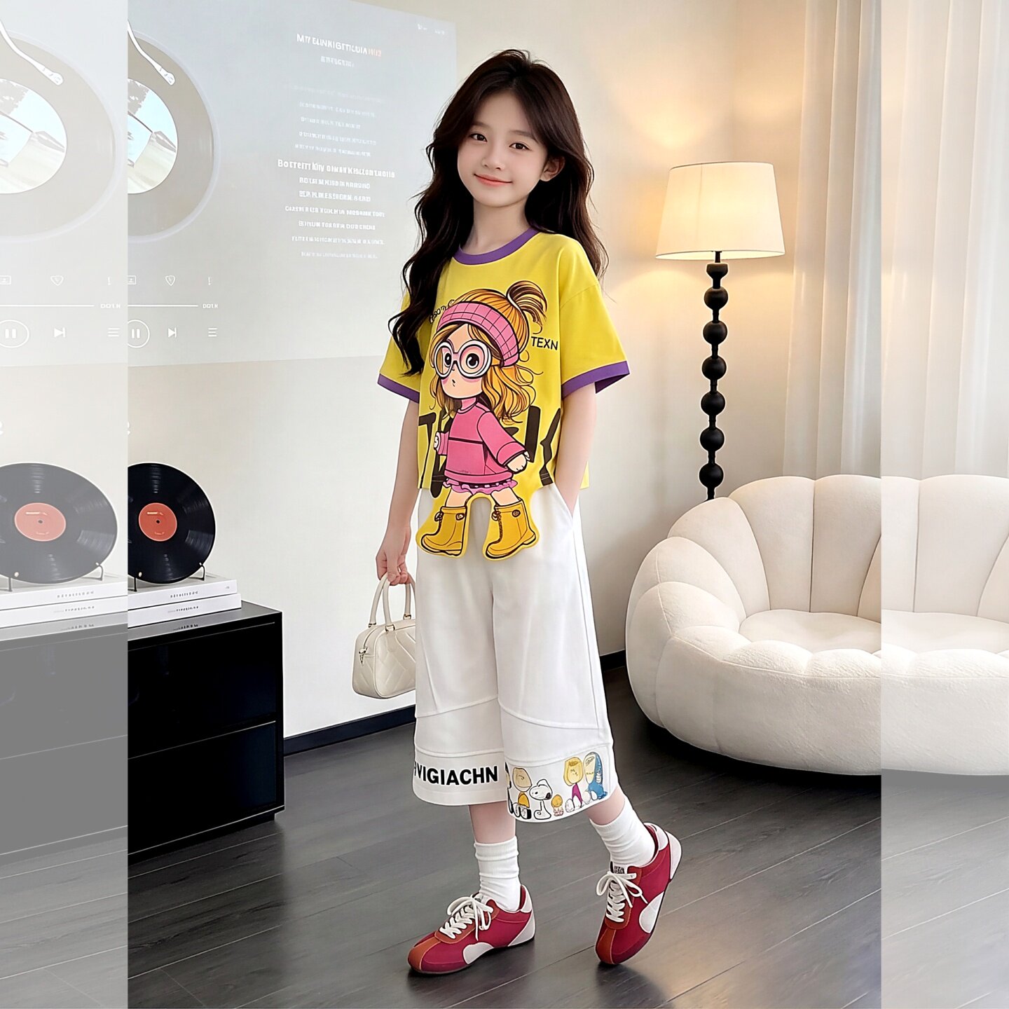 女童夏季卡通T恤2026新款韩版洋9