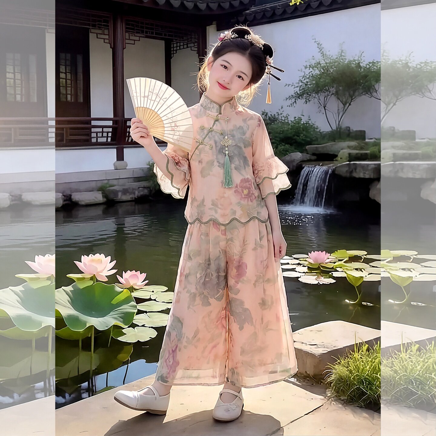 夏季女童汉服套装2026新款国风加
