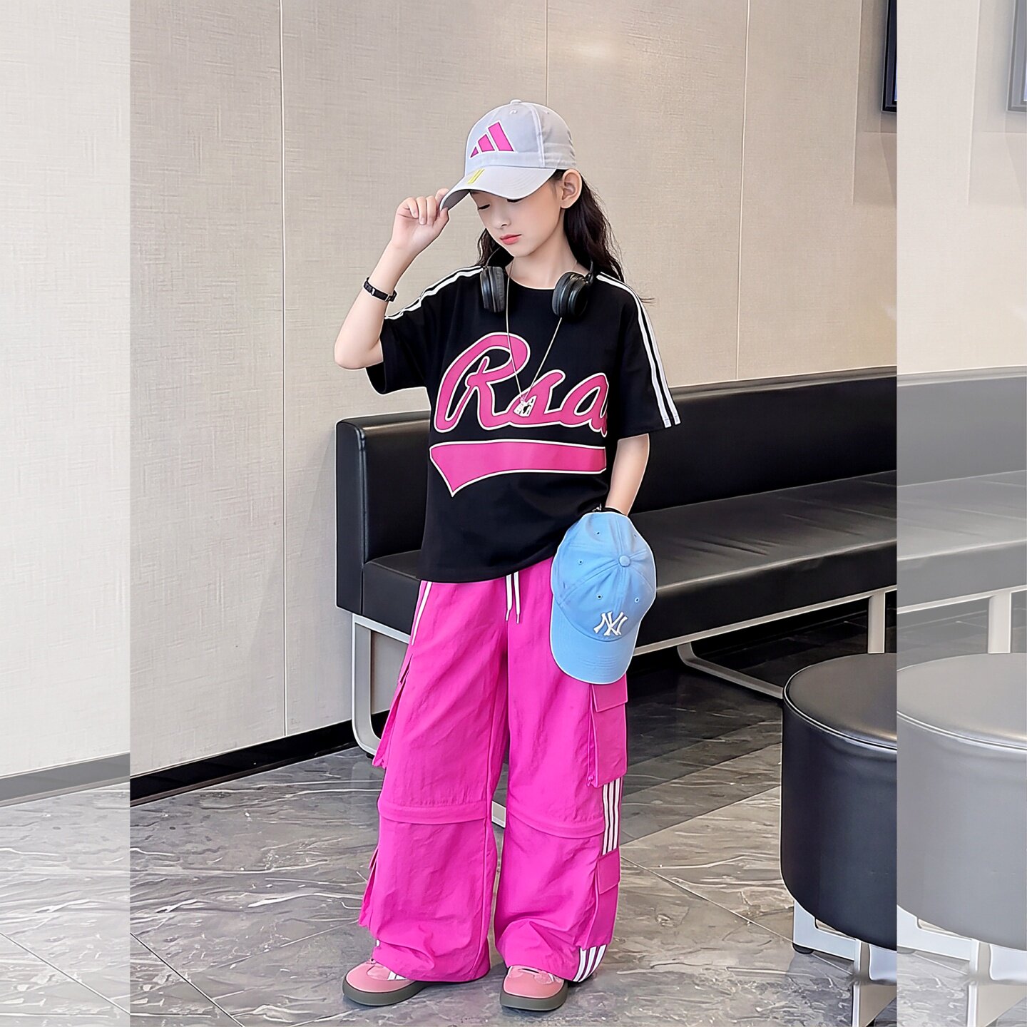 女童2026新款时尚夏季嘻哈街舞女